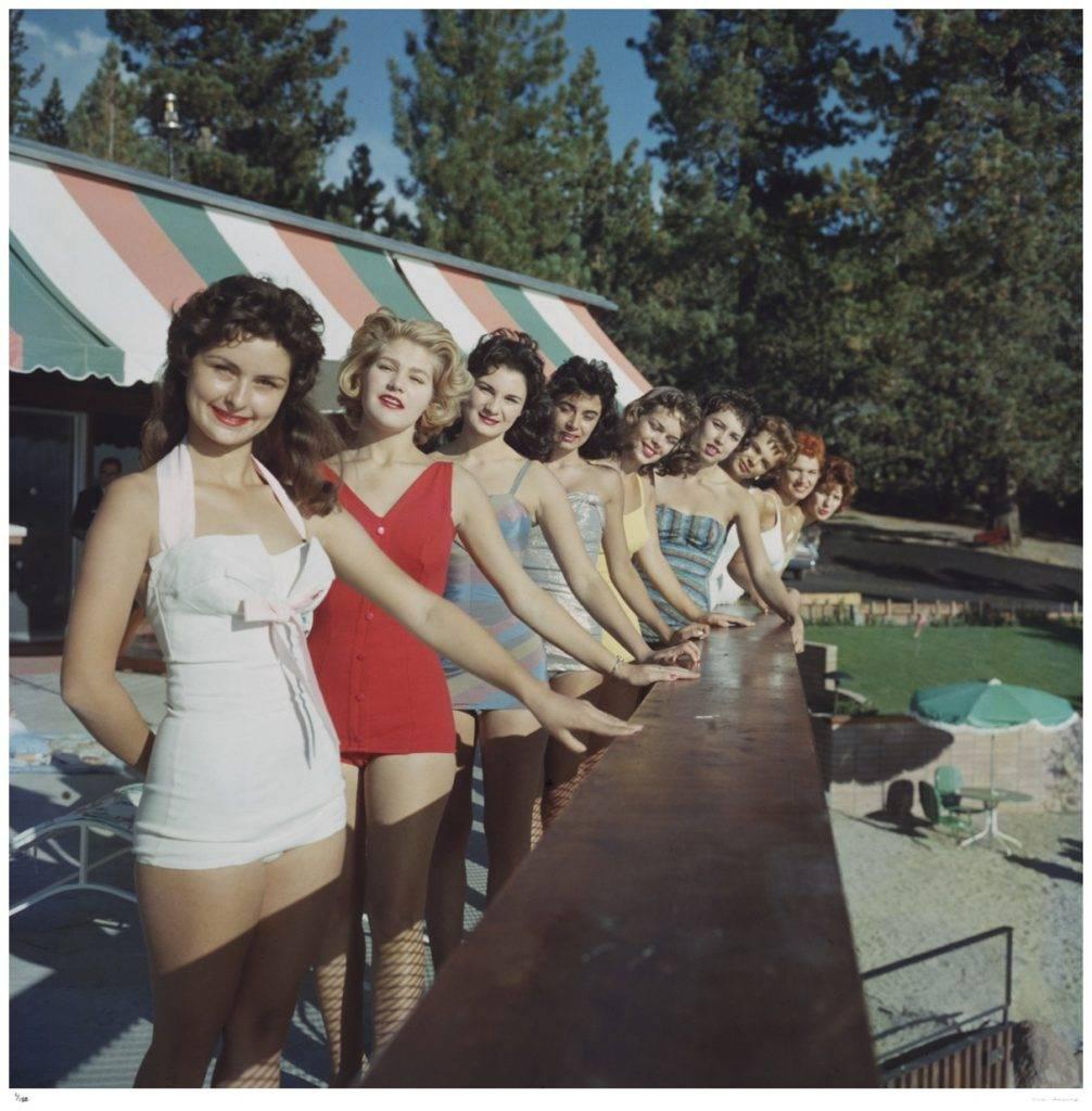 Slim Aarons Figurative Photograph - 'Lake Tahoe' 1959  (Estate Stamped Edition)