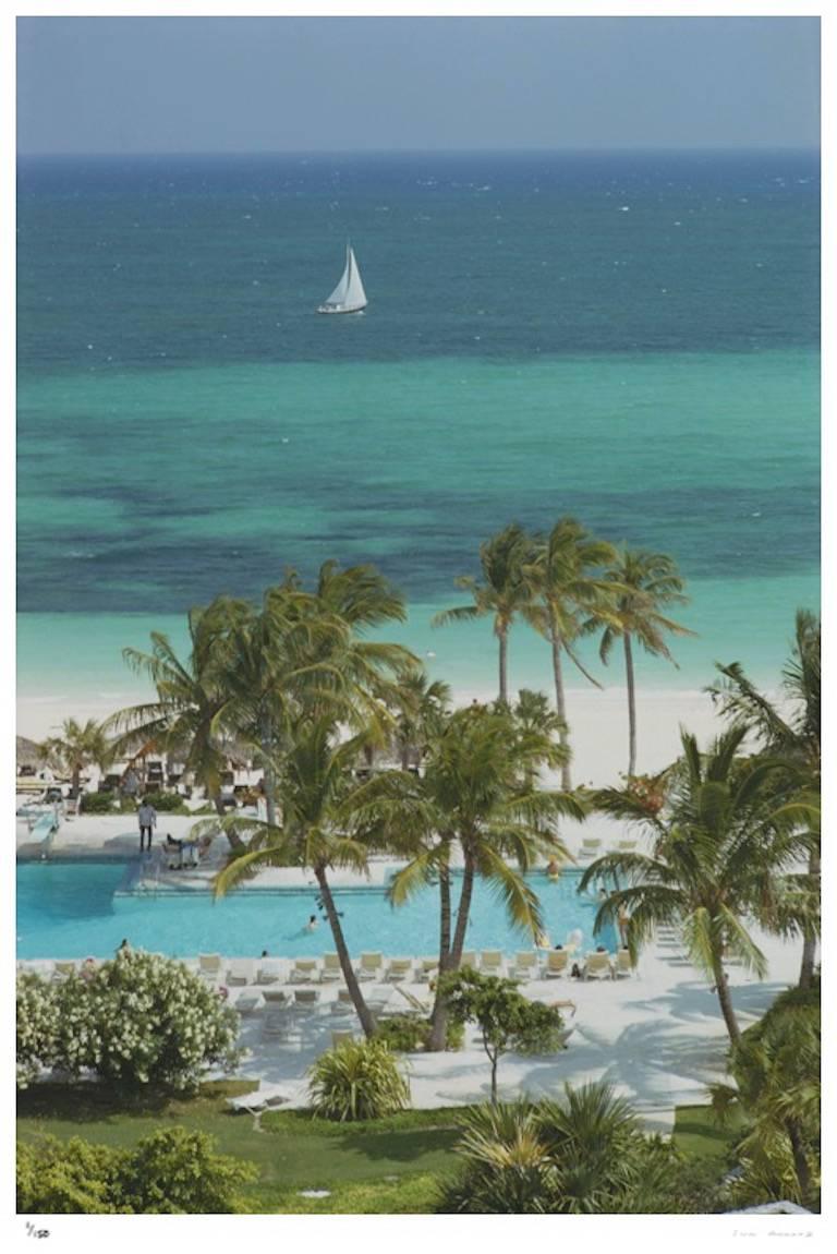 'Freeport Beach' Bahamas (Estate Stamped Edition) - Photograph by Slim Aarons
