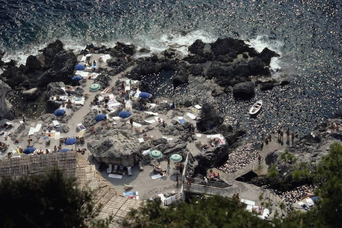 Slim Aarons Landscape Photograph - 'La Fonteline' Capri  (Estate Stamped Edition)