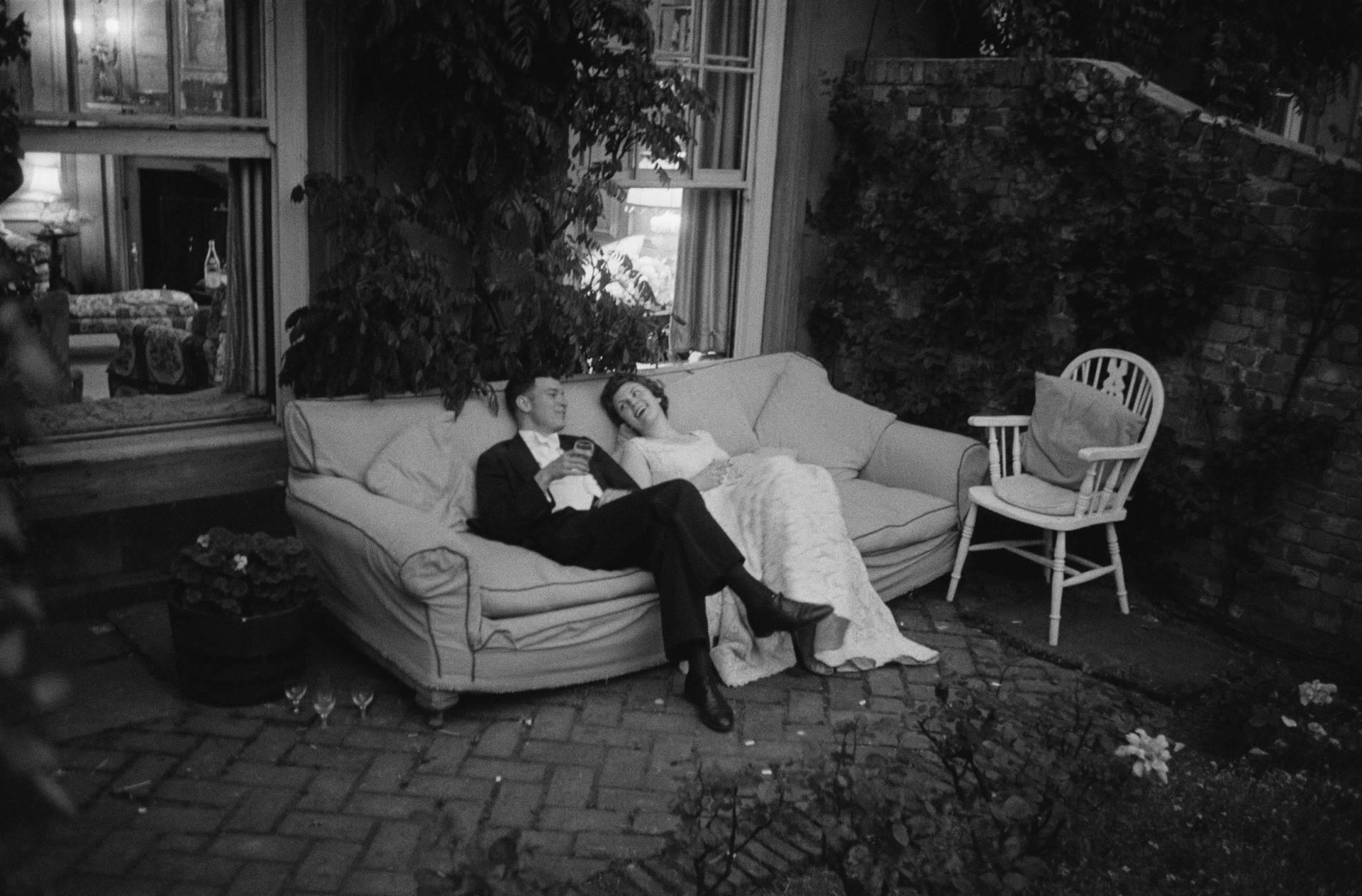 Thurston Hopkins Black and White Photograph - 'Couple At Party'  Limited Edition