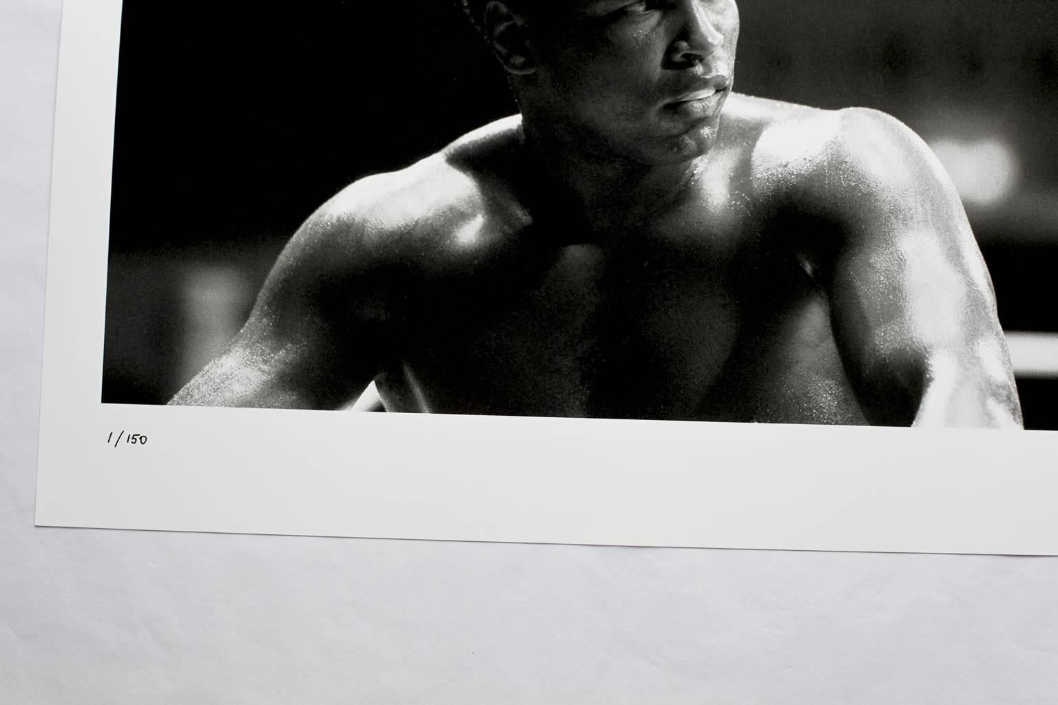 'Muhammad Ali' 1974  (Galerie Prints Limited Edition) - Gray Figurative Photograph by Unknown