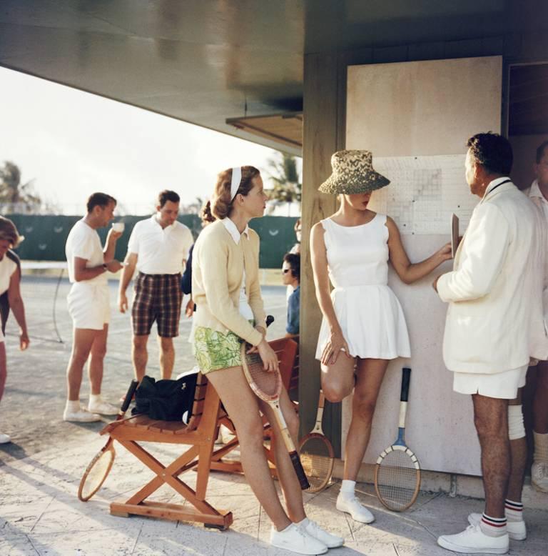 Slim Aarons Color Photograph - 'Tennis In The Bahamas'  (Estate Stamped Edition)