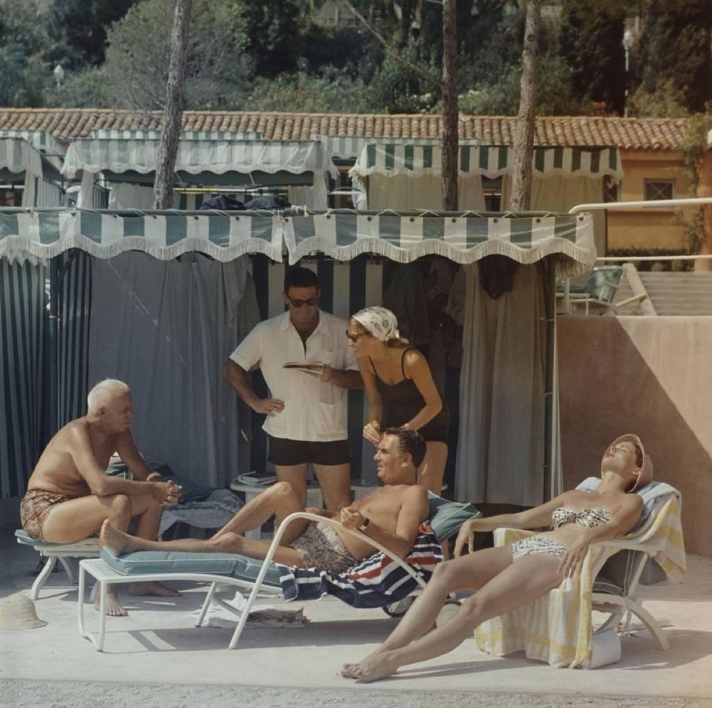 Slim Aarons Color Photograph - 'Summer In Monaco' (Estate Stamped Edition)