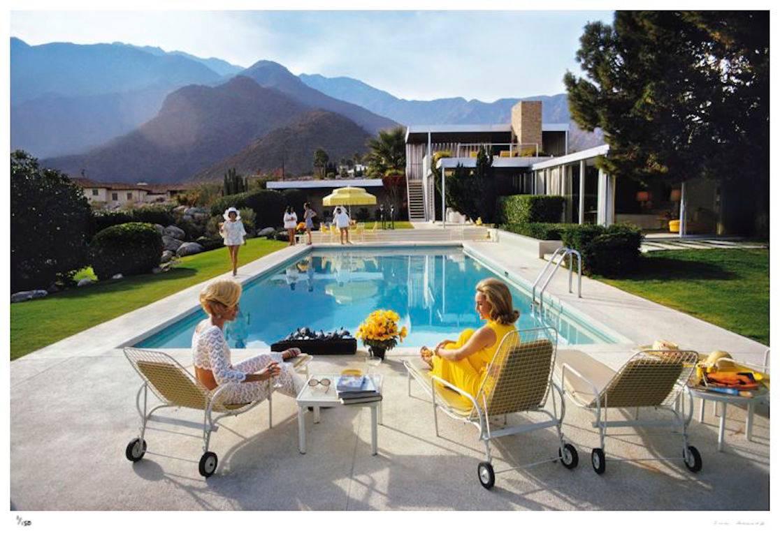 'Poolside Glamour' by Slim Aarons

A true Slim Aarons Classic - 
it is considered to be a true modern masterpiece of photography.

A poolside party at a desert house, designed by Richard Neutra for Edgar J. Kaufmann, in Palm Springs, January