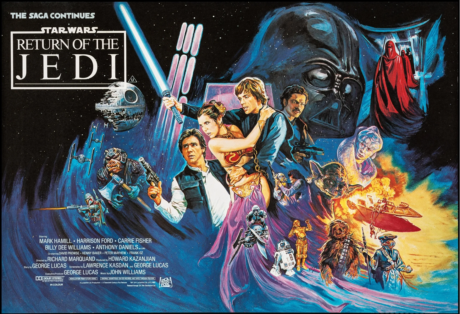 Unknown Print - Return Of The Jedi 1983 British Quad Poster