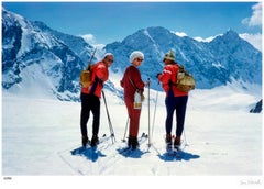'Skiing The Haute Route' Unframed Limited Signature Stamped Edition