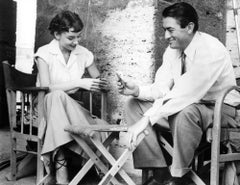 Vintage 'Audrey Hepburn & Gregory Peck Play Cards' (Limited Edition)