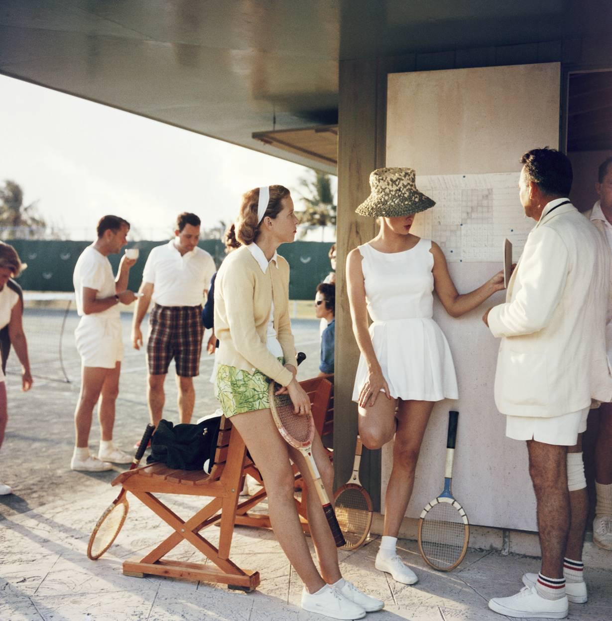 Slim Aarons Figurative Photograph - 'Tennis In The Bahamas'  (SLIM AARONS Estate Edition)