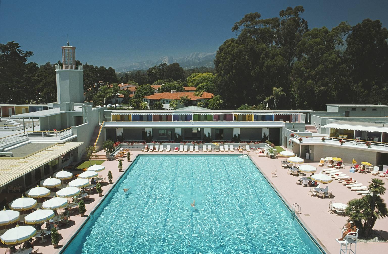 'Monte Carlo Pool' Slim Aarons Estate 20th century colour photography