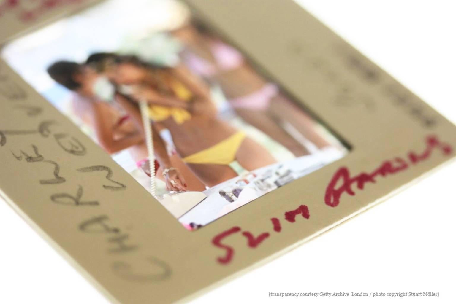 Slim Aarons 'Saint-Tropez Boucherie'  Estate Stamped Edition For Sale 1