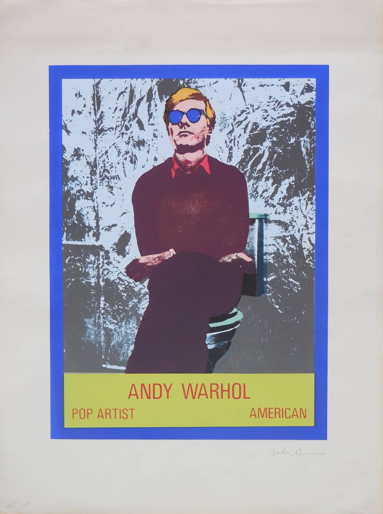 John Brower Figurative Print - Andy Warhol Photo Silkscreen Serigraph Pop Art