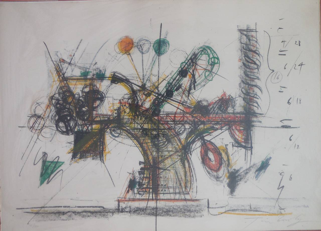 Chaos, Machine Sculpture Lithograph