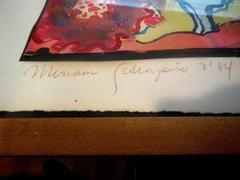 Untitled:: Dresses Mixed Media Painting Importante artiste féministe