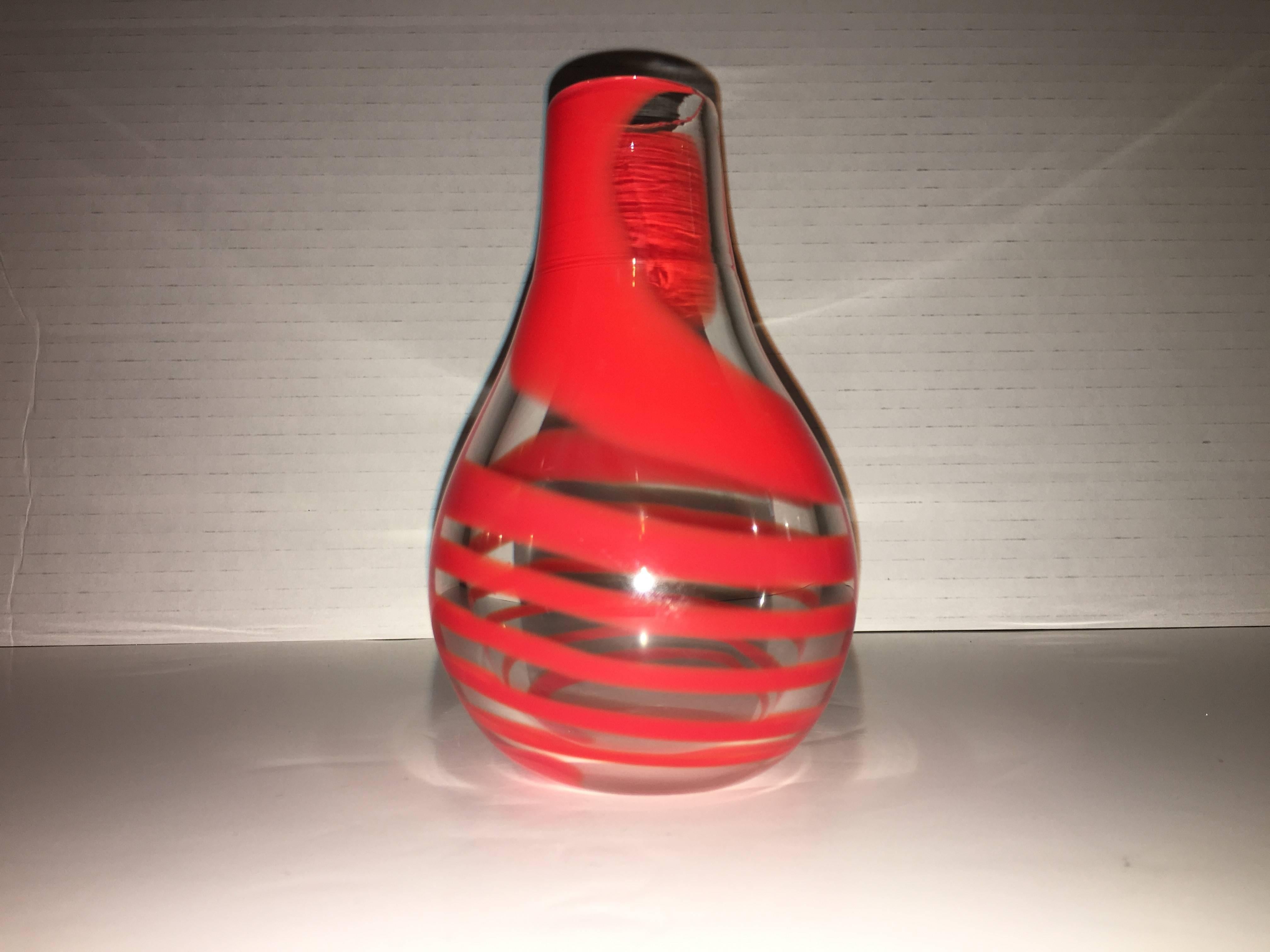 murano swirl bud vase