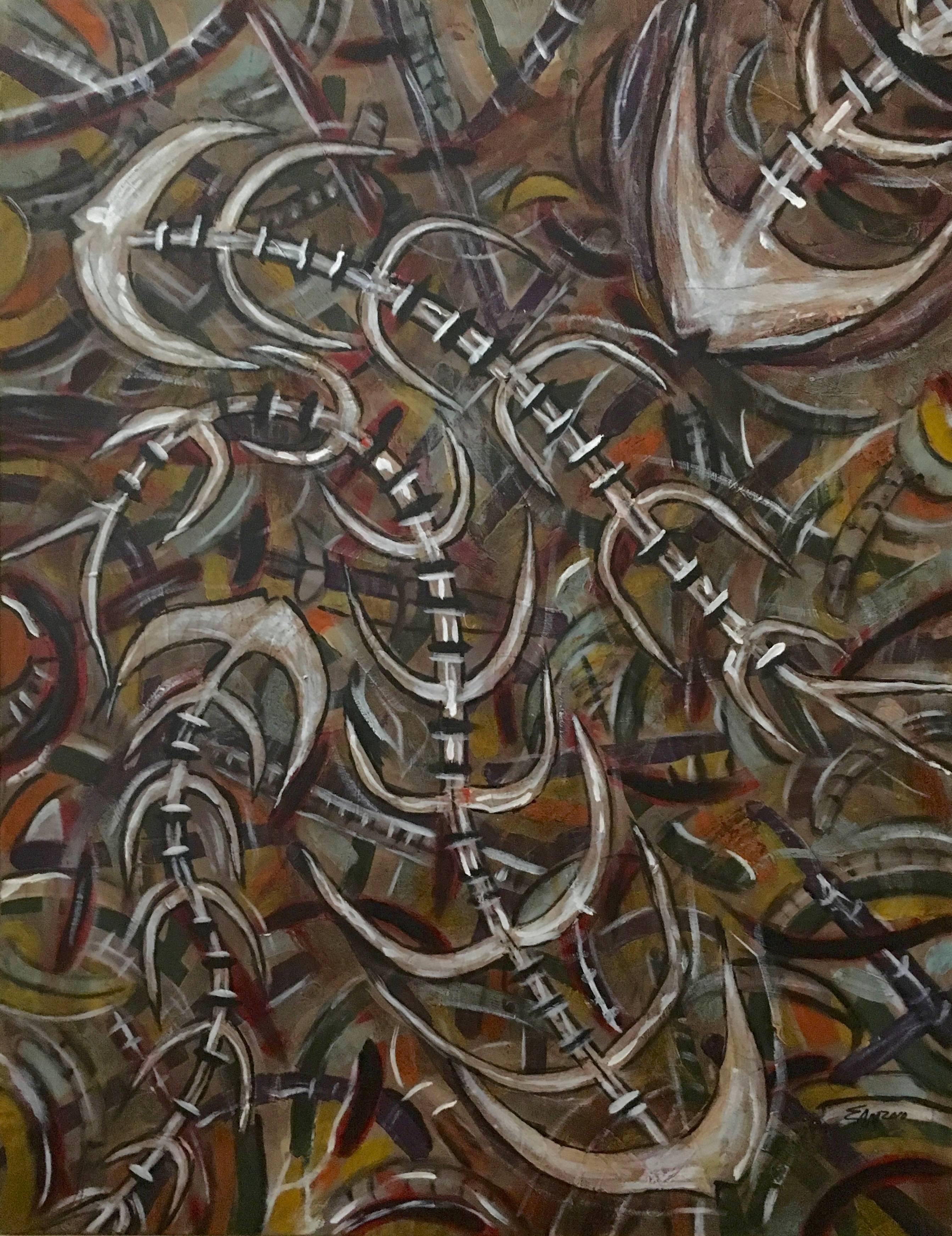 Emilio Adan Martinez Animal Painting - Cuban Artist Emilio Martinez Untitled