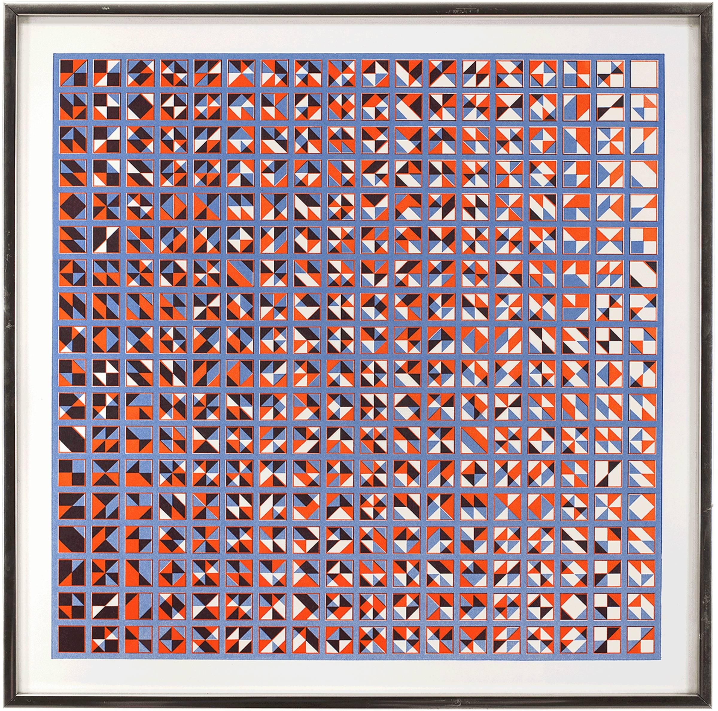 Todd Smith Abstract Print - Square Variables XI