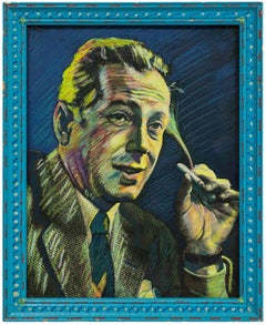 Object of Desire: Bogie (Humphrey Bogart), 1983 Pastel on Photograph
