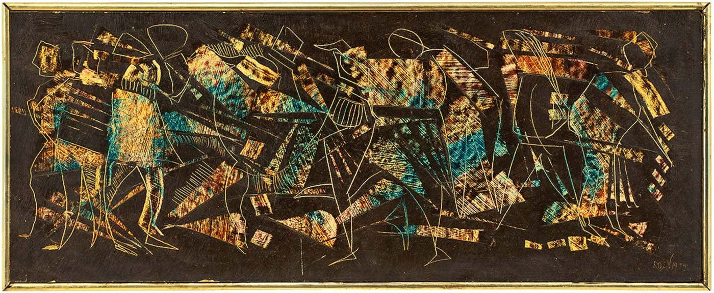 David Rosen (b.1912) - Dancing Figures, Oil on Board at 1stDibs | david ...