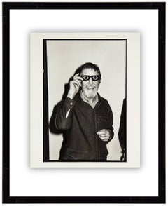 John Cage, 1977, Vintage Silver Gelatin Signed Photograph