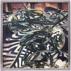 Used Frank Stella's Assistant Large Scale Print on Plexiglass