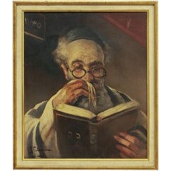 Rabbi In Prayer (the Shema) Oil Painting 8