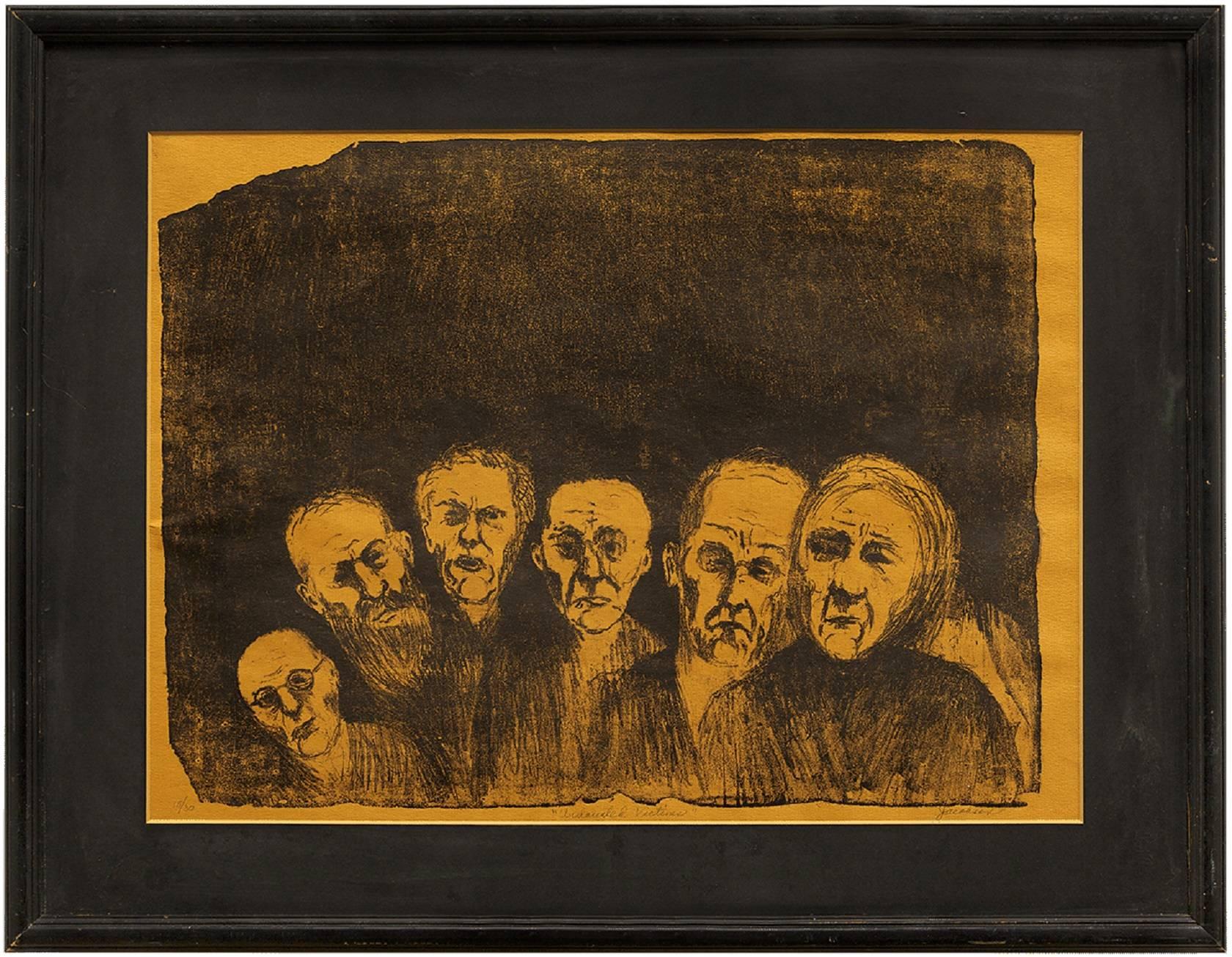 Unknown Figurative Print - Undaunted Victims