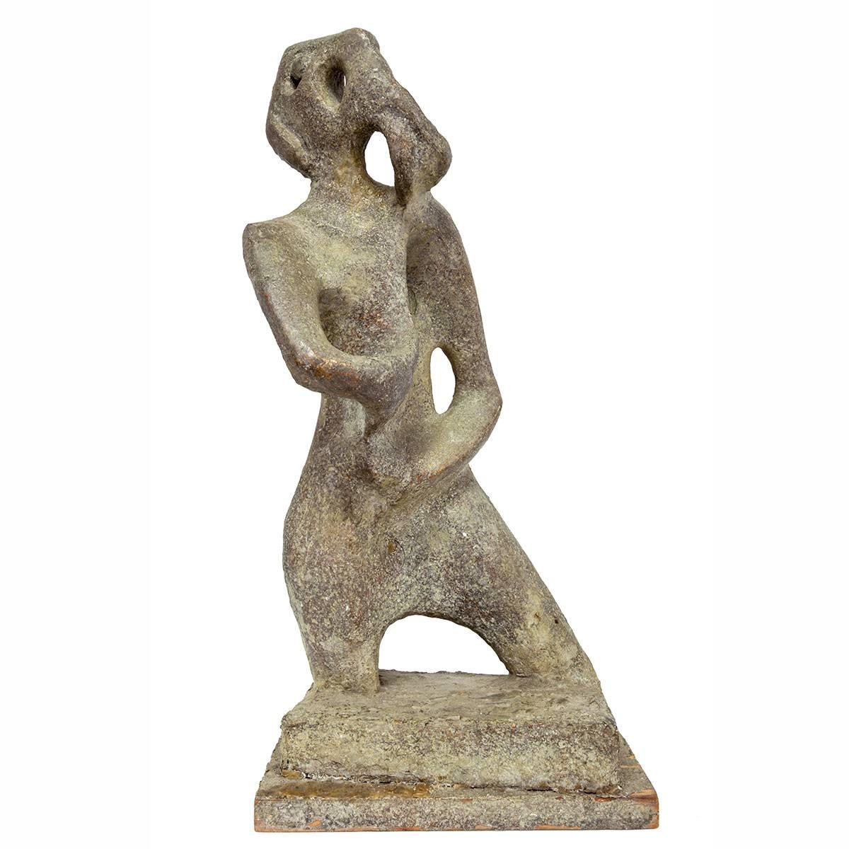 Maurice Spertus Abstract Sculpture - Original Maquette for Sculpture Surrealist Animal Woman