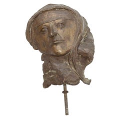 Elbert Weinberg Bronze Head