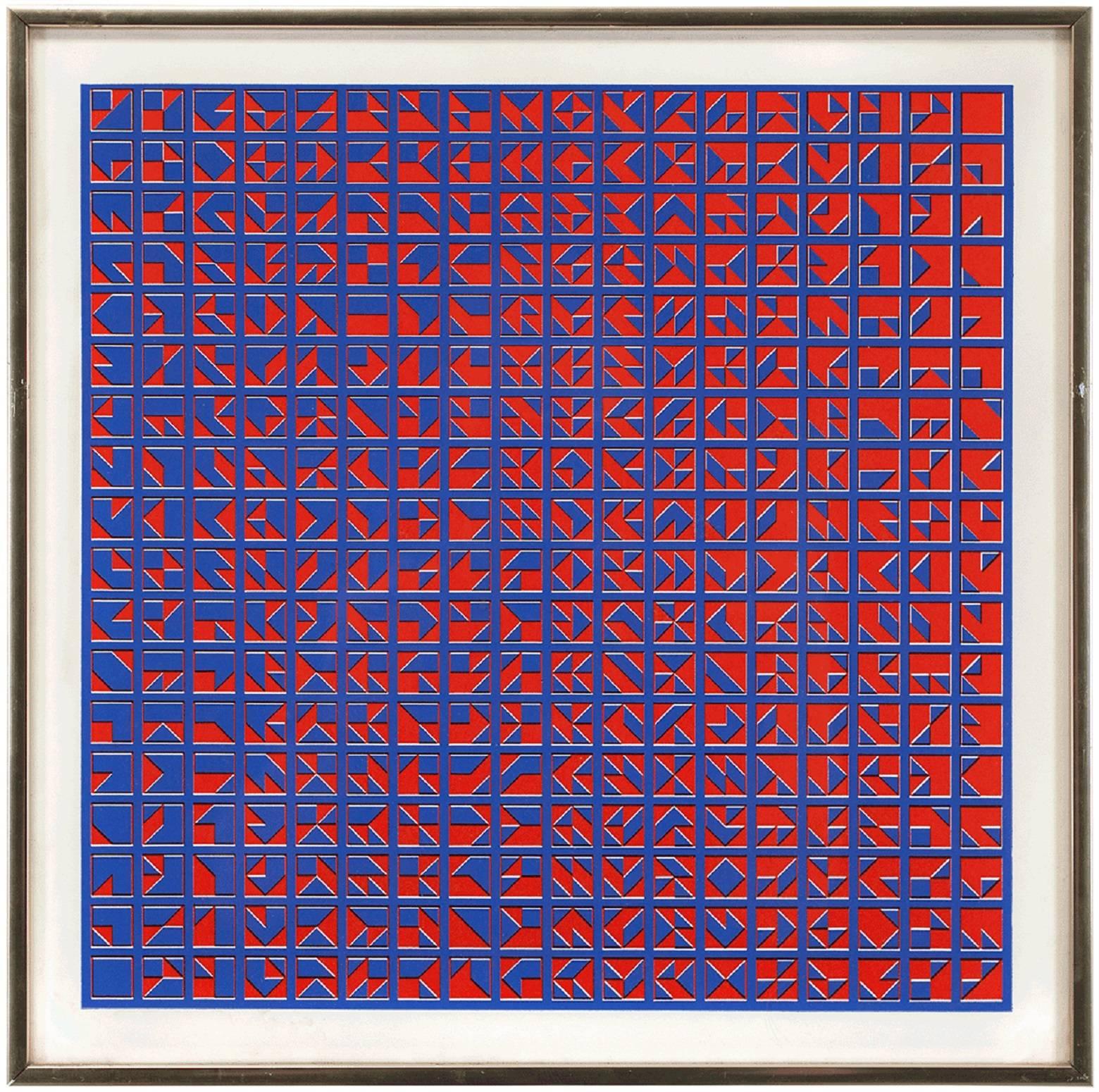 Todd Smith Abstract Print - Square Variables VII