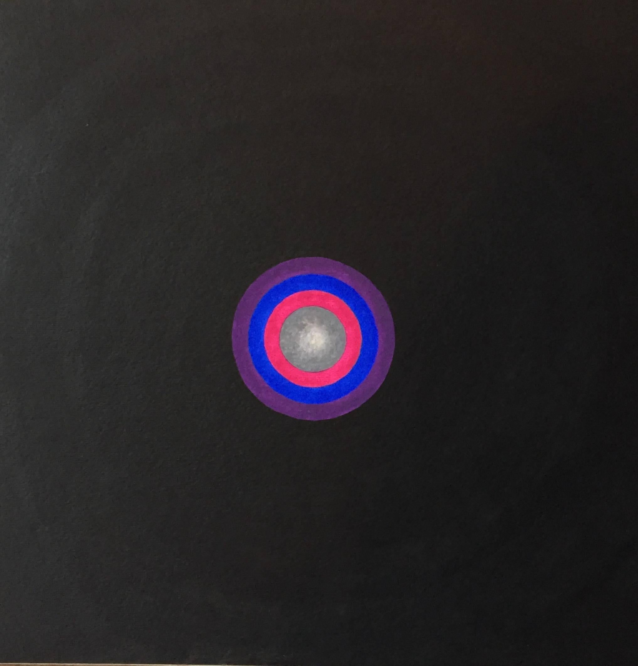 Jeet Aulakh Abstract Drawing - Ajapa Jaapa Abstract Geometric Modern Indian Painting