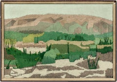 Paysage abstrait moderniste américain de 1954 de la galerie Paul Rosenberg