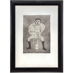 Untitled Aquatint (THE GUITAR PLAYER ED.3 OF 3 A.P) Bernard Stern 11