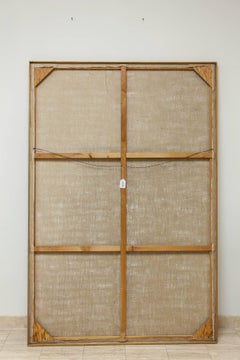 Riesiges Ölgemälde des russisch-kanadischen Künstlers. Kubistische sowjetische Szene