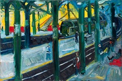 New York City Subway, Abstract Expressionist Painting