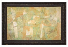 Vogue, Abstract Mid Century Modern Textured Oil Painting