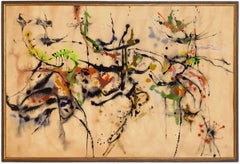 Abstraktes expressionistisches Gemälde 1959 "Frühlingsaspekte 2"