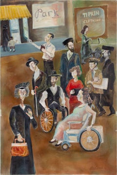 Lower East Side Surrealist Judaica Street Scene