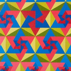 Israelisches Kabbala-Gemälde, „Jerusalem, 5732“, OP, Judaica, 1970er Jahre