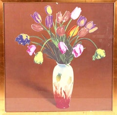 Tulips in Vase, Silkscreen Pop Art