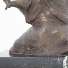 Weight Lifter Chinese Contemporary Art Bronze Sclupture