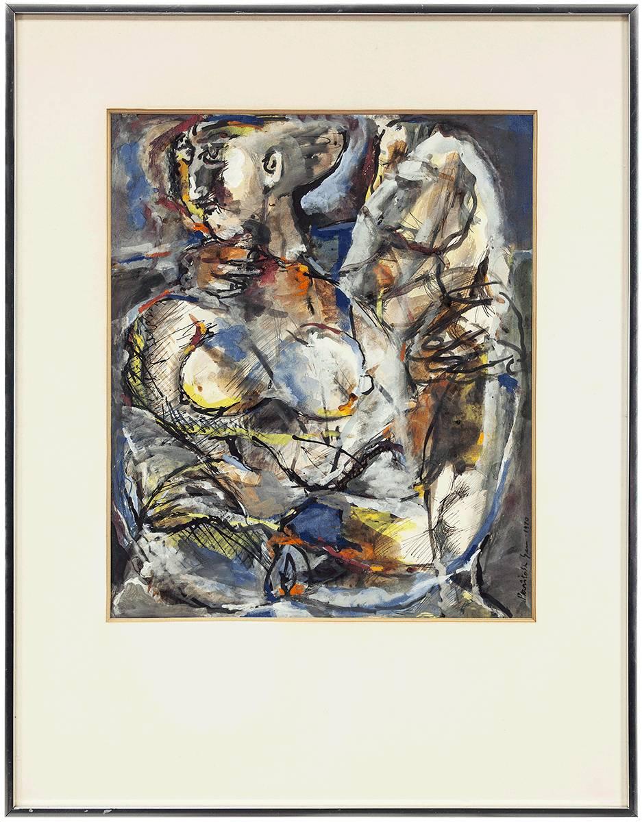 two figures painting