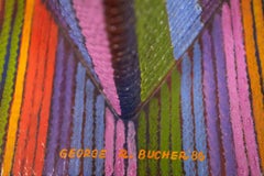 Abstract Geometric Psychedelic Colorfull Volume Twine Sculpture