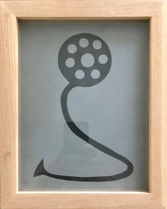 Acid etched Glass Wall Sculpture Artwork Framed ed. 25 Signed