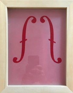 Acid etched Music Note Clef Glass Wall Sculpture Artwork Framed ed. 25 Signed
