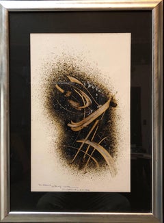 Peinture moderniste abstraite arabe de calligraphie islamique