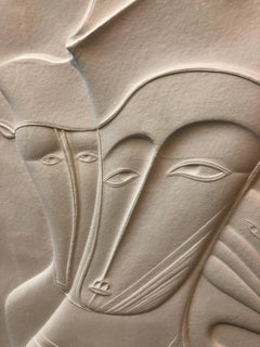 Post Soviet Non Conformist Russian Cast Paper Sculpture