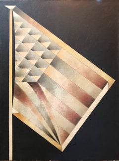 Retro American Flag OUR FLAG Pop Art Acrylic Painting