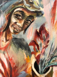 Modernistisches Gemälde eines jüdischen Bezalel-Schülers:: Jüdisch Yemenit