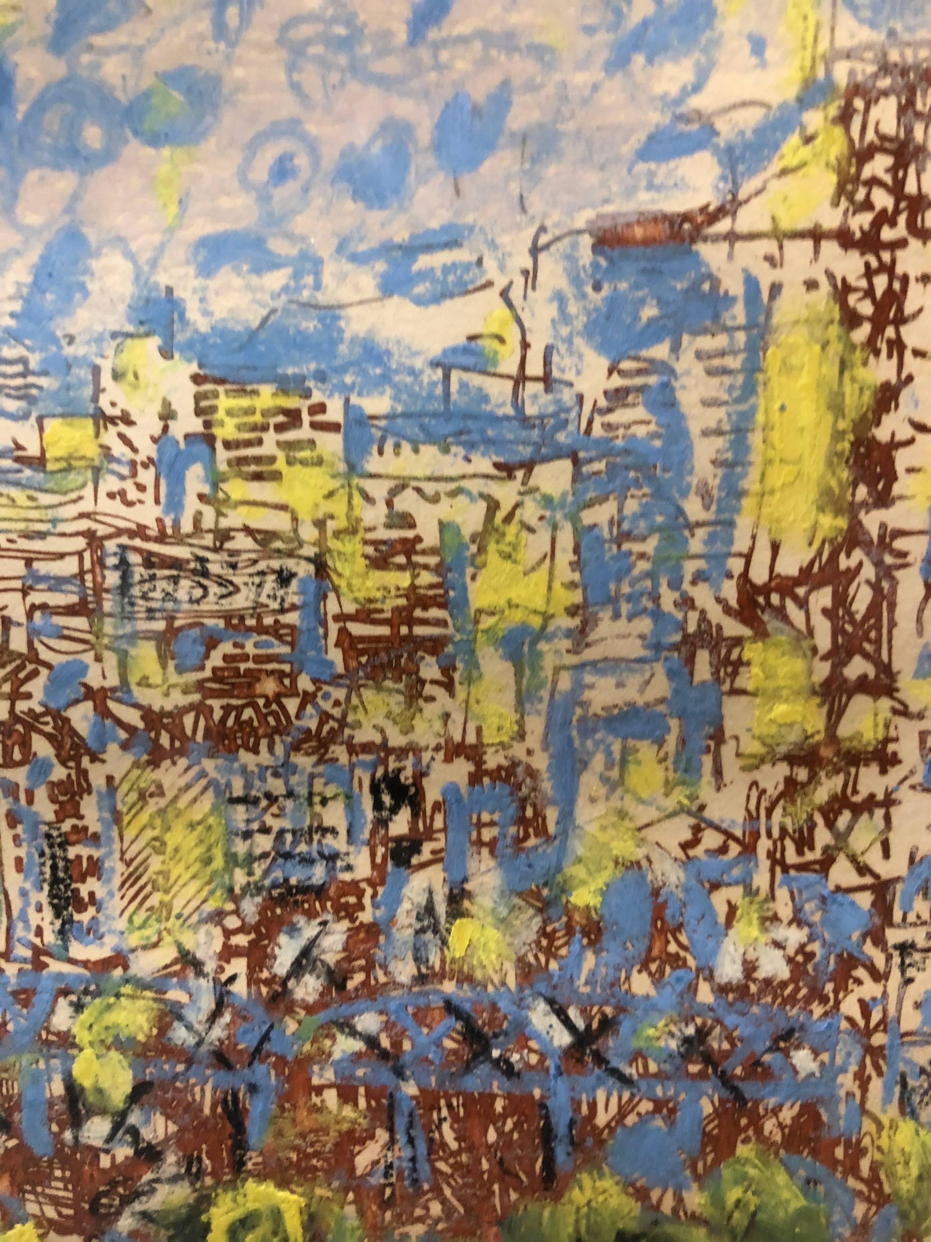 paris landscape drawing