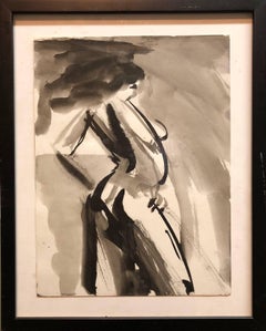 Abstract Figure Study of a Nude Woman Oil Painting